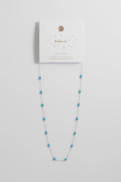 Wellness Howlite Gemstone Bead Necklace