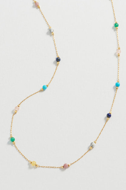 Wellness Mixed Gemstone Bead Necklace