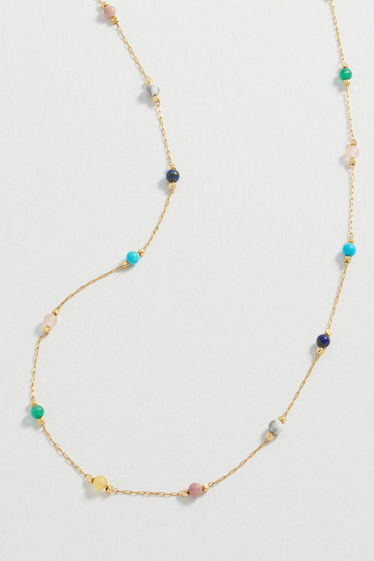 Wellness Mixed Gemstone Bead Necklace