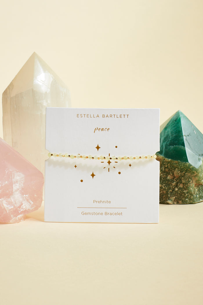 Wellness Prehnite Gemstone Amelia Bracelet