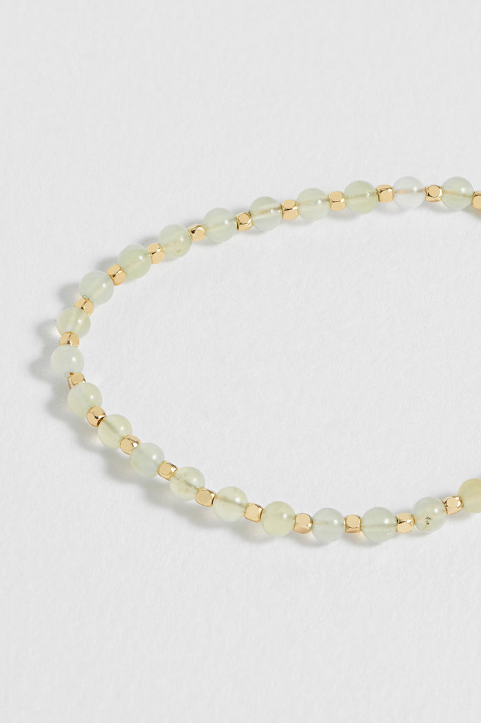 Wellness Prehnite Gemstone Amelia Bracelet