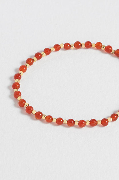 Wellness Red Agate Gemstone Amelia Bracelet