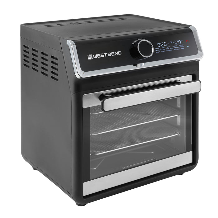 West Bend 15 Qt. Air Fryer Oven with 16 Presets, in Black