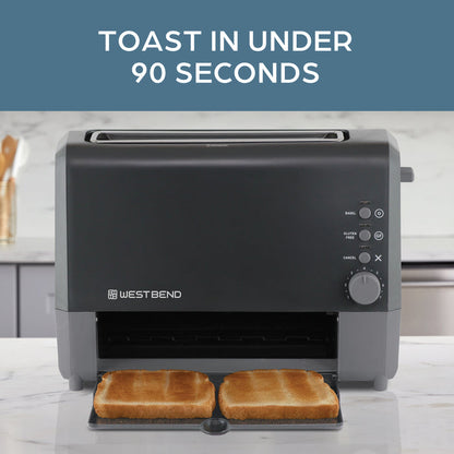 West Bend QuikServe 2-Slice Toaster with Extra Wide Slots