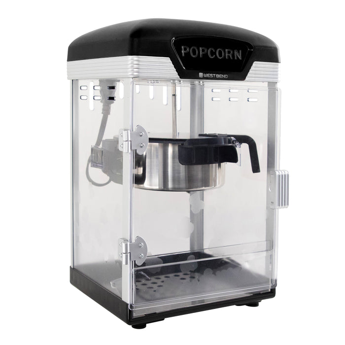 West Bend Theater Crazy 4 Qt. Popcorn Machine with Bags, in Black