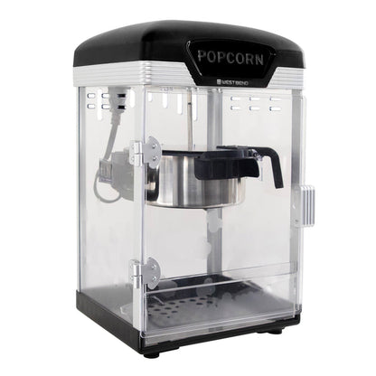 West Bend Theater Crazy 4 Qt. Popcorn Machine with Bags, in Black