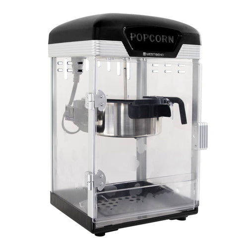 West Bend Theater Crazy 4 Qt. Popcorn Machine with Bags, in Black