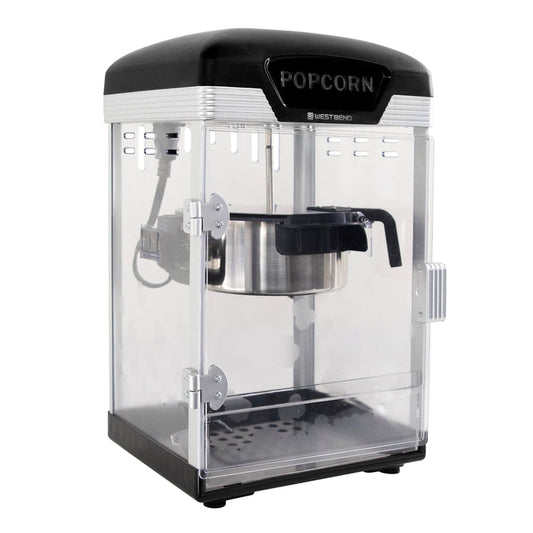West Bend Theater Crazy 4 Qt. Popcorn Machine with Bags, in Black