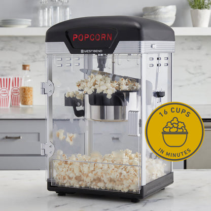 West Bend Theater Crazy 4 Qt. Popcorn Machine with Bags