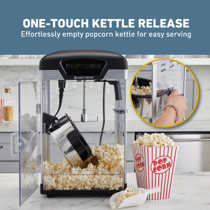West Bend Theater Crazy 4 Qt. Popcorn Machine with Bags