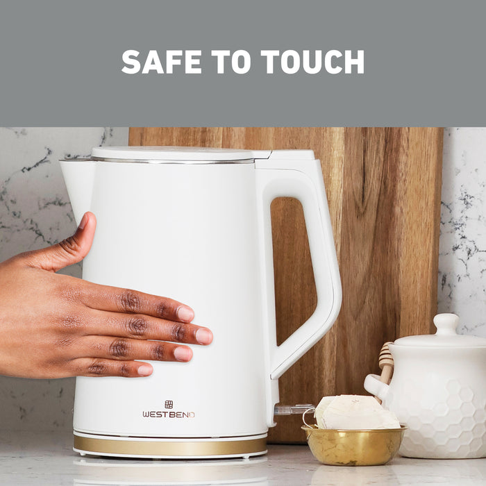 West Bend Timeless Electric Kettle, 1.5 Liter Capacity