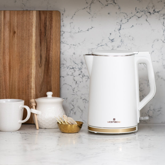 West Bend Timeless Electric Kettle, 1.5 Liter Capacity