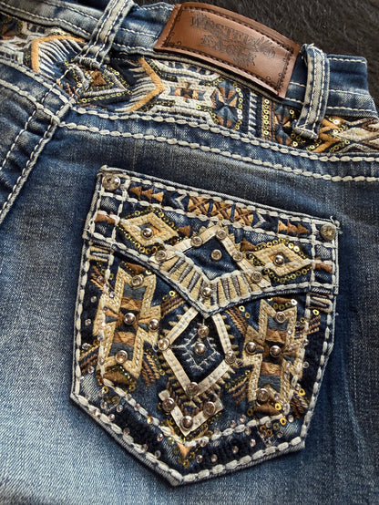 Westfield Eagle Denim Shorts Aztec