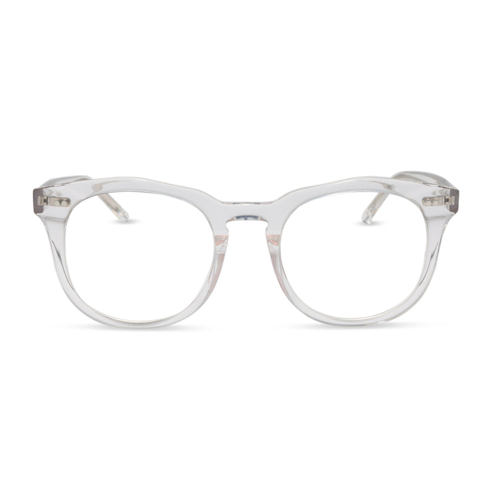 Diff eyewear weston clear crystal glasses front view