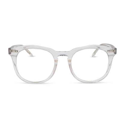Diff eyewear weston clear crystal glasses front view