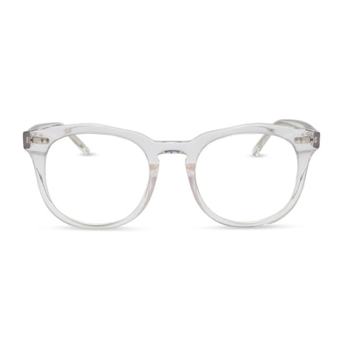 Diff eyewear weston clear crystal glasses front view