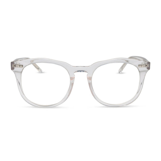 Diff eyewear weston clear crystal glasses front view