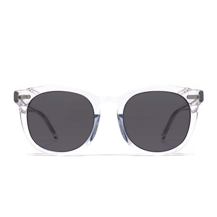 prescription sunglasses - WESTON - CLEAR CRYSTAL + CLEAR prescription sunglasses in polarized lens front