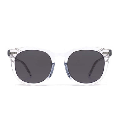 prescription sunglasses - WESTON - CLEAR CRYSTAL + CLEAR prescription sunglasses in polarized lens front