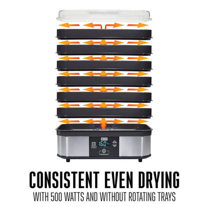 WESTON 75-0401-W 6 Tray Digital Food Dehydrator  - Factory serviced with Home Essentials warranty