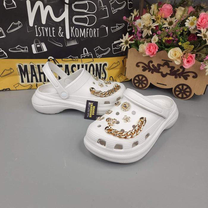 White Casual Slipper Sandals - Maha fashions -  Women Footwear