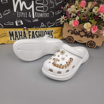 White Casual Slipper Sandals - Maha fashions -  Women Footwear