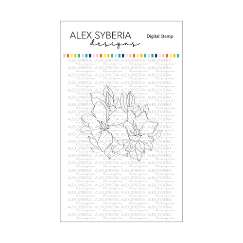 White Gardenia Digital Stamp