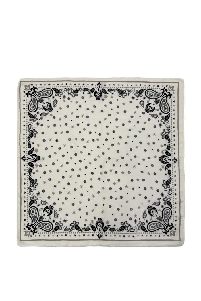 White Paisley Wild Rag Bandana