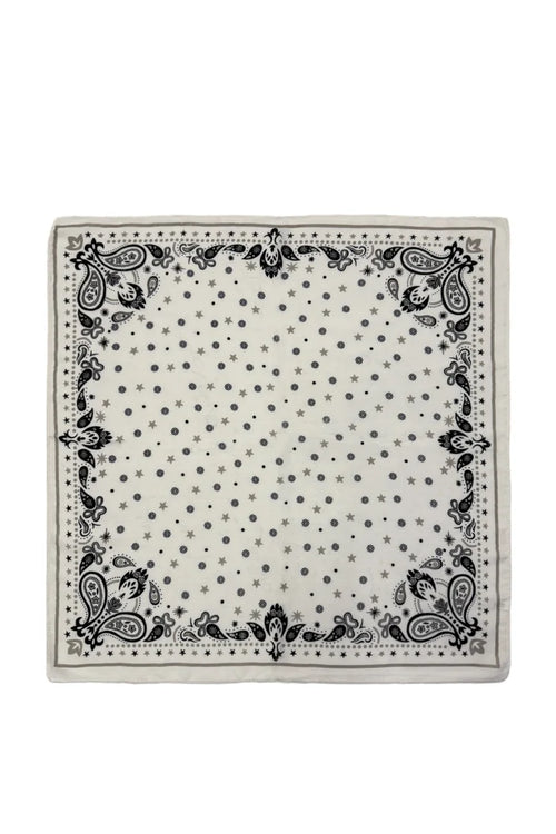 White Paisley Wild Rag Bandana