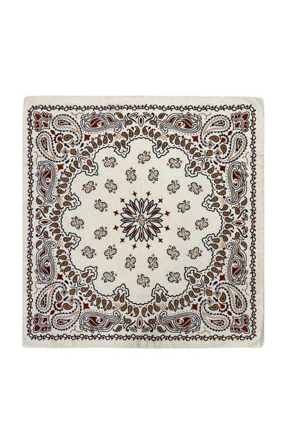 White Paisley Wildrag Bandana