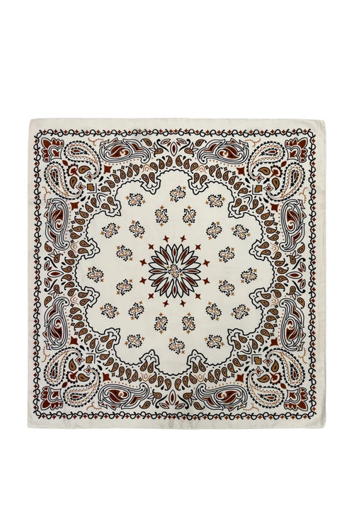 White Paisley Wildrag Bandana