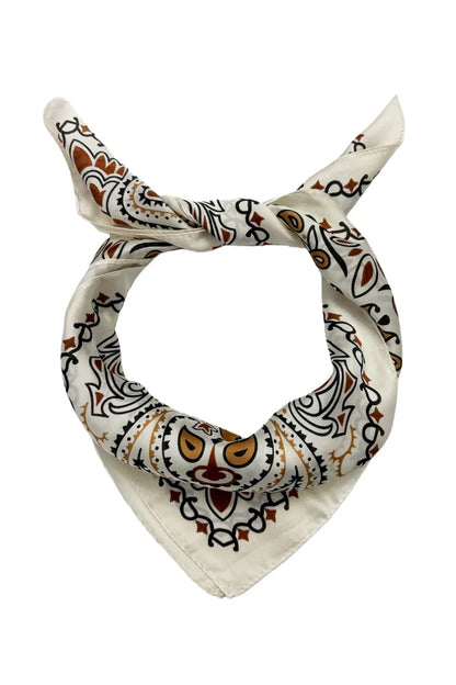 White Paisley Wildrag Bandana