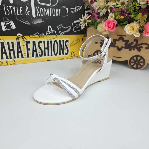 White Studs Sandals - Maha fashions -  Women Footwear