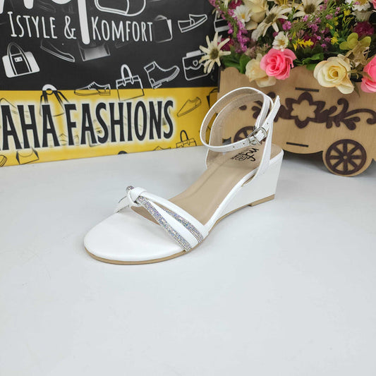 White Studs Sandals - Maha fashions -  Women Footwear