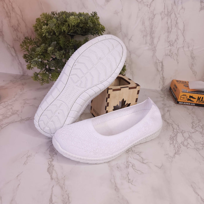 White Women Comfortable Loafers Casual Slip On - Maha fashions -  woman footwear