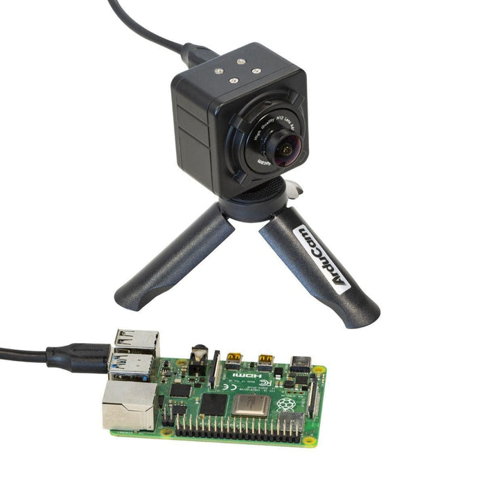 Wide-Angle 1080p UVC-Compliant USB Camera Module with Metal Case & Tripod [Discontinued] by Arducam - The Pi Hut