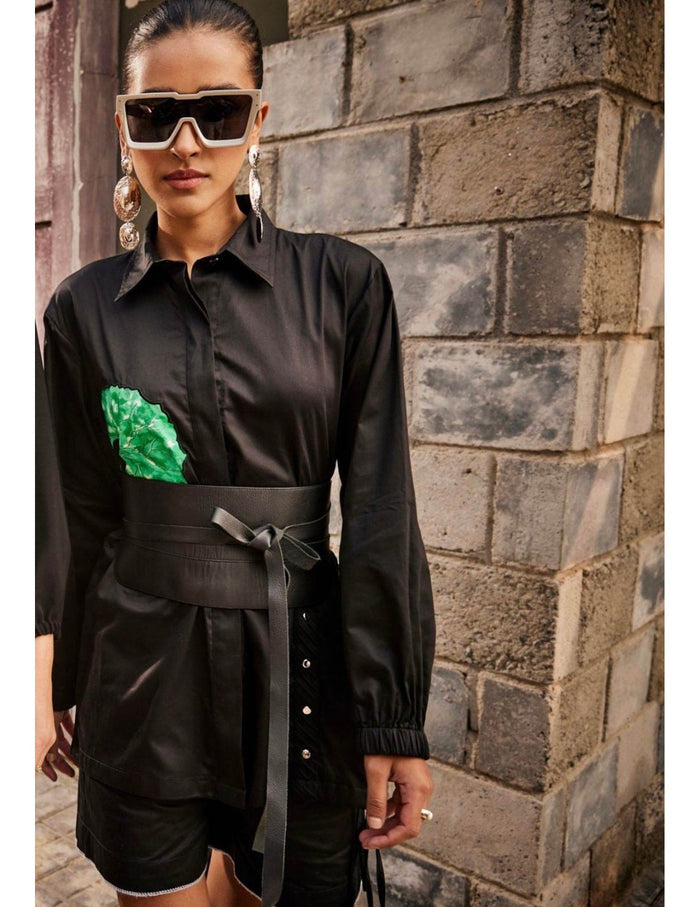 Wild Flower Black Co-ord Set