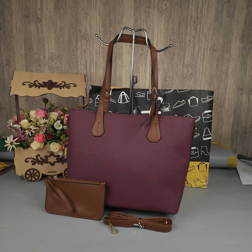 Wine Brown Shoulder Bag - Maha fashions -  Handbags & Wallets