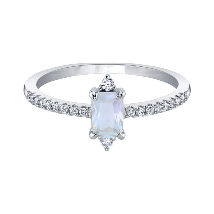 Winter Moonstone Ring