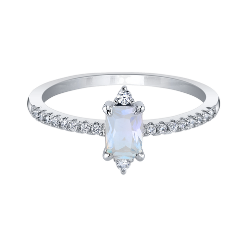 Winter Moonstone Ring