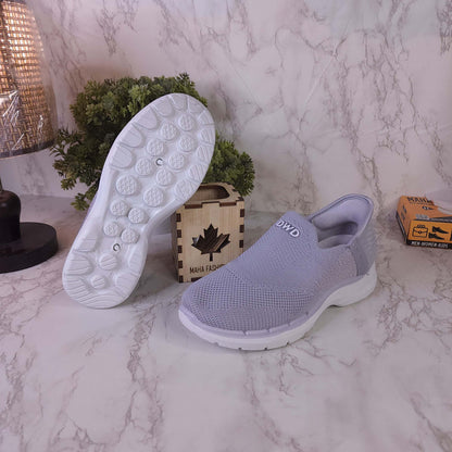 Women Grey Slip On Sneakers - Maha fashions -  Women Footwear
