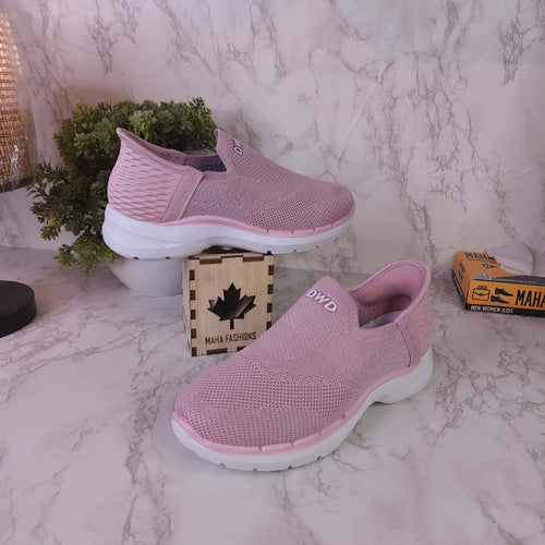 Women Pink Slip On Sneakers - Maha fashions -  Women Footwear