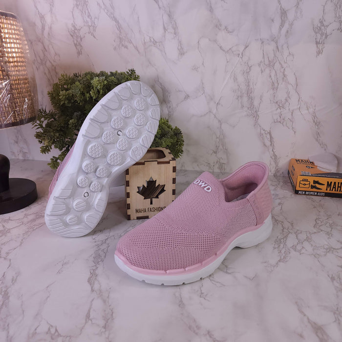 Women Pink Slip On Sneakers - Maha fashions -  Women Footwear