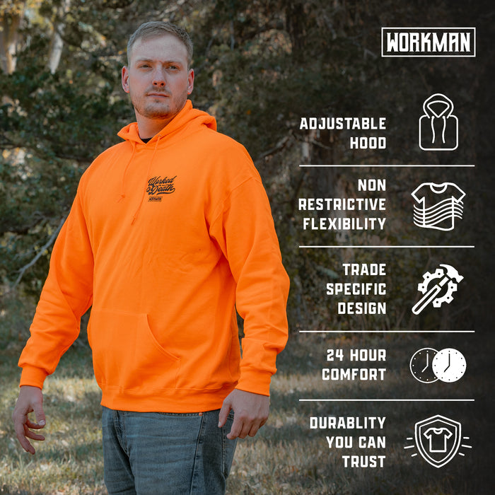 Worked To Death - Pocket Tee (Hi-Vis)