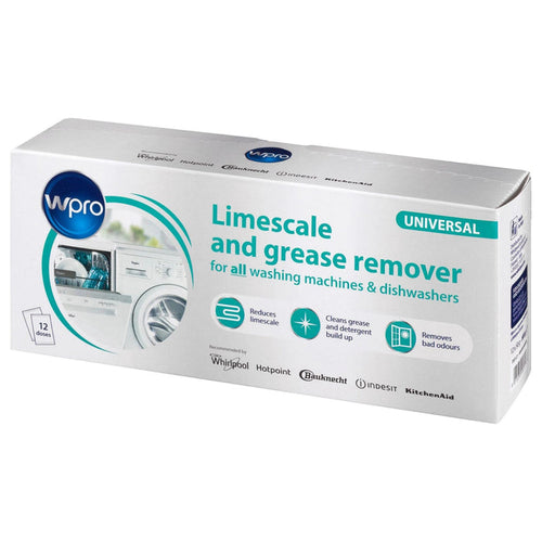 WPRO Limescale And Grease Remover / Descaler  Washing Machine and Dishwasher (Pack Of 12) DES121 |  C00424828