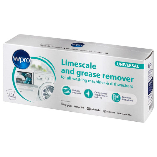 WPRO Limescale And Grease Remover / Descaler  Washing Machine and Dishwasher (Pack Of 12) DES121 |  C00424828
