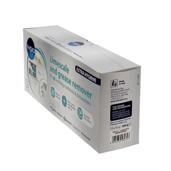 WPRO Limescale And Grease Remover / Descaler  Washing Machine and Dishwasher (Pack Of 12) DES121 |  C00424828