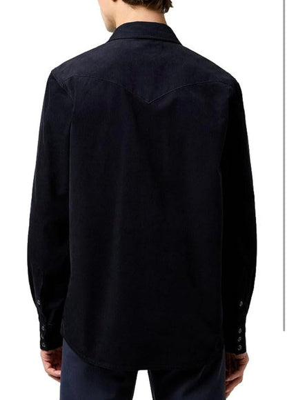 Wrangler Black Corduroy Western Shirt