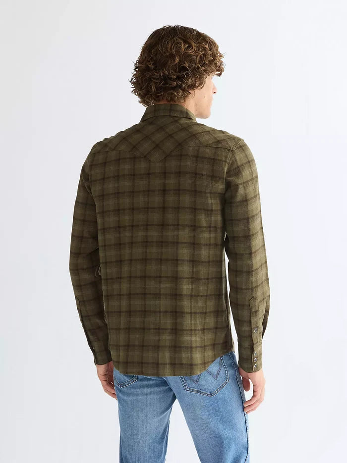 Wrangler Olive Night Western Shirt