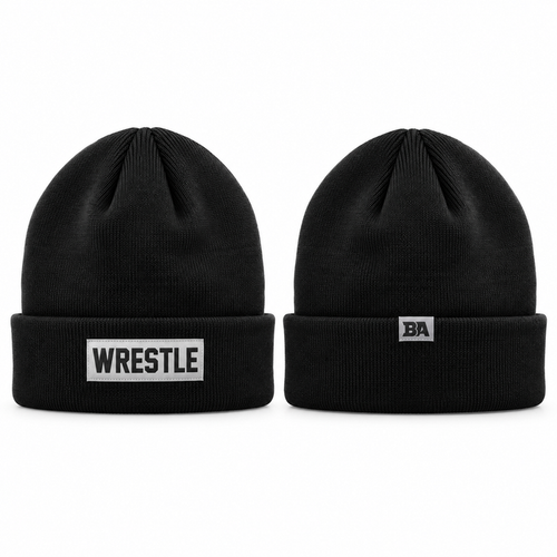 Wrestle Black Beanie